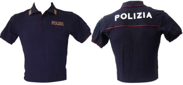 POLO POLIZIA DI STATO MANICA CORTA CON LOGHI